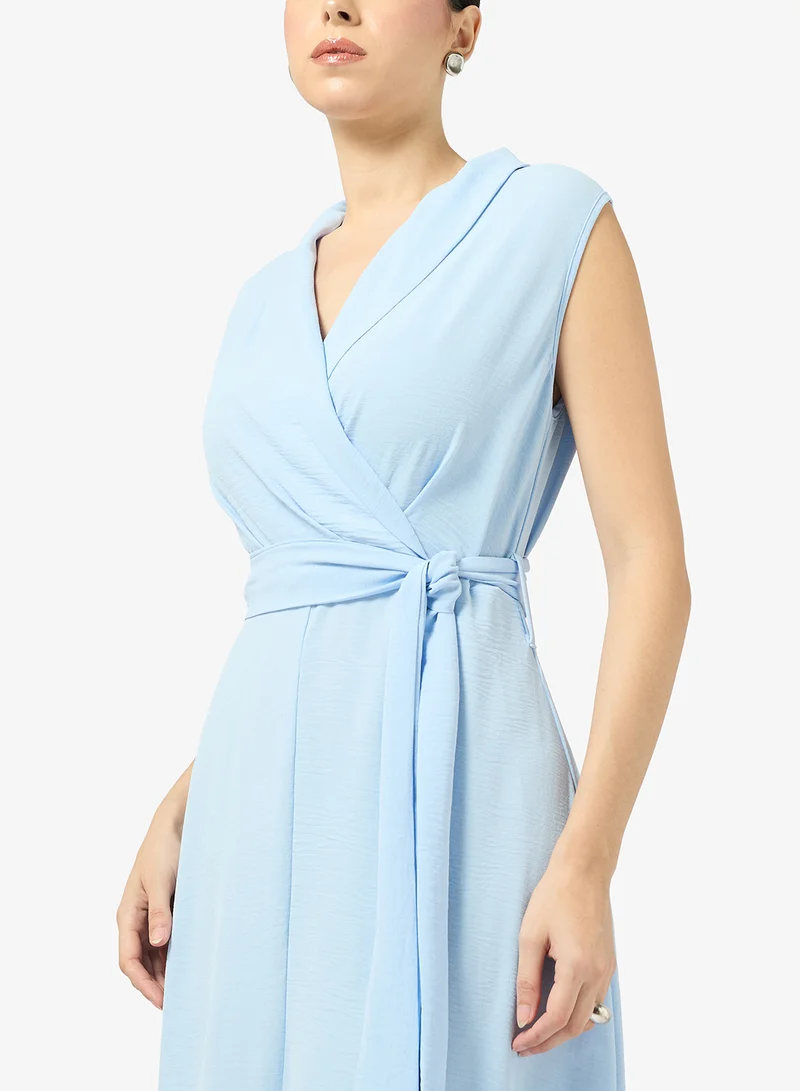 Ella  Sleeveless Wrap Dress for Women | Best Price UAE
